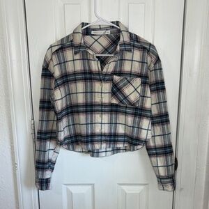 Altar'd State Multicolor Plaid Button-Up